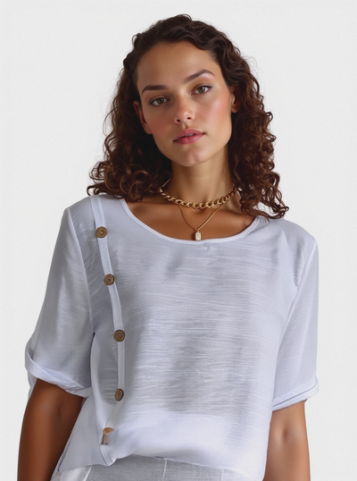 Natalia™ | Blusa con botones