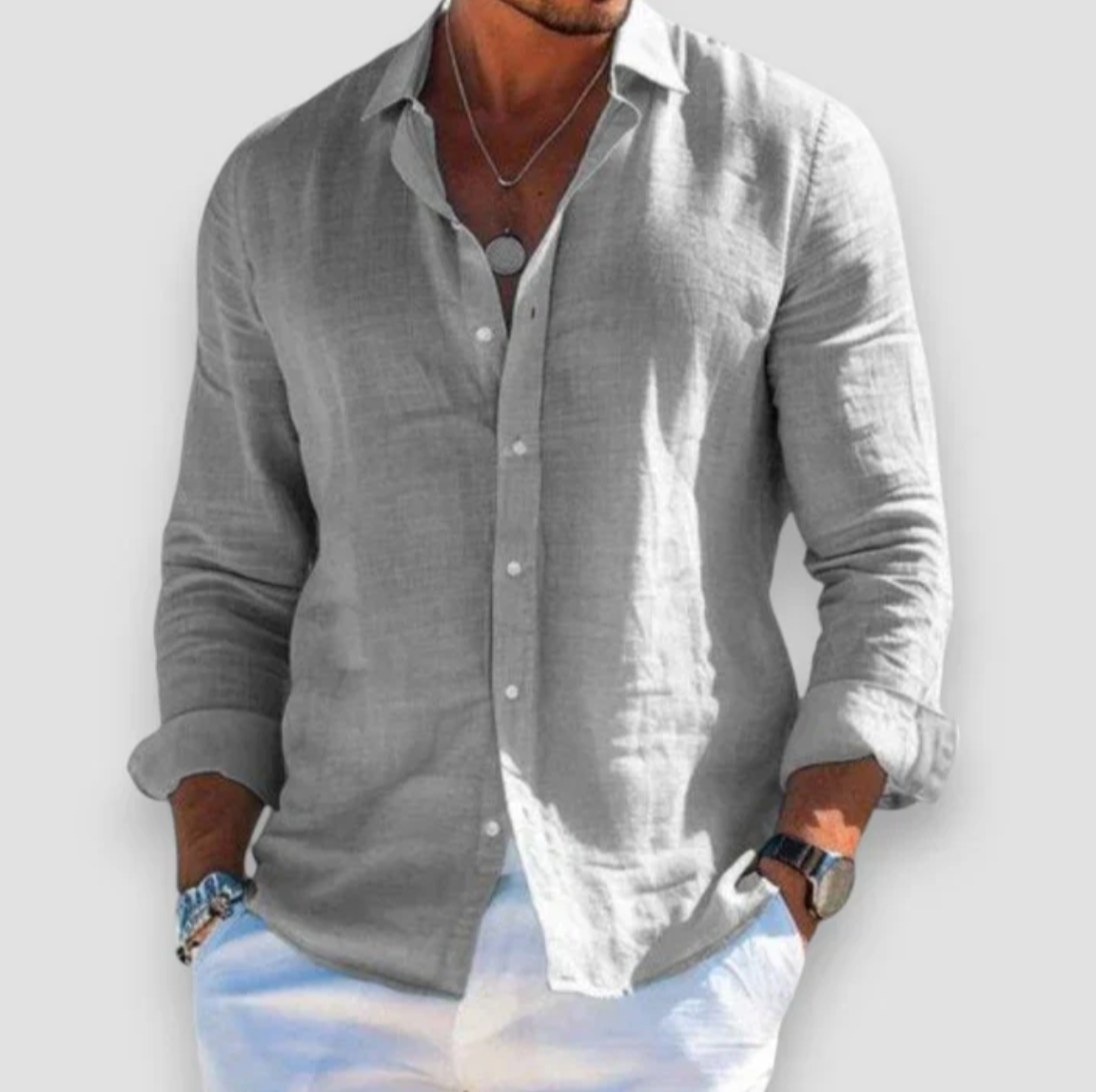 Javier | Blusa de lino de verano