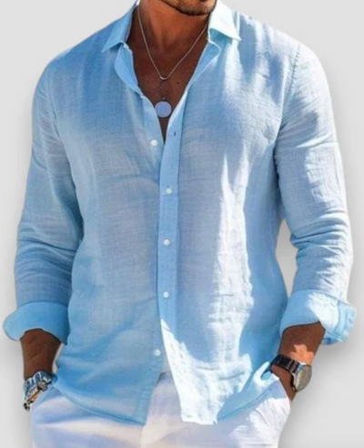 Javier | Blusa de lino de verano
