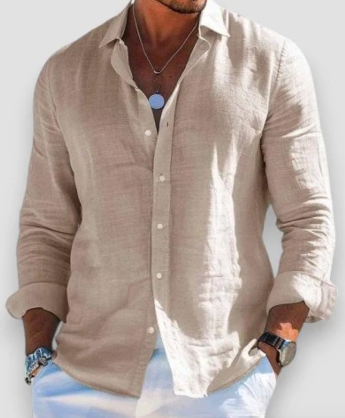 Javier | Blusa de lino de verano