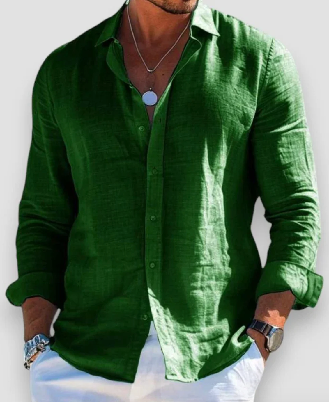 Javier | Blusa de lino de verano