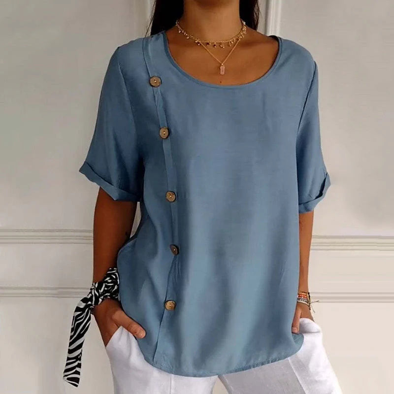 Natalia™ | Blusa con botones